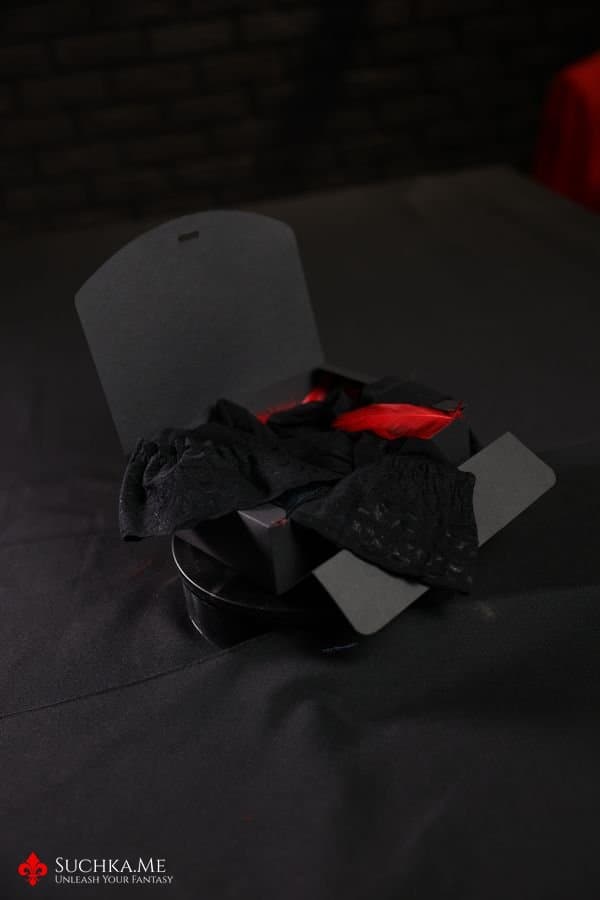 Stocking with Black Lace image 1